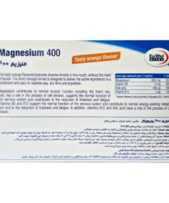 توضیحات ساشه منیزیم 400 یوروویتال 30 عددی