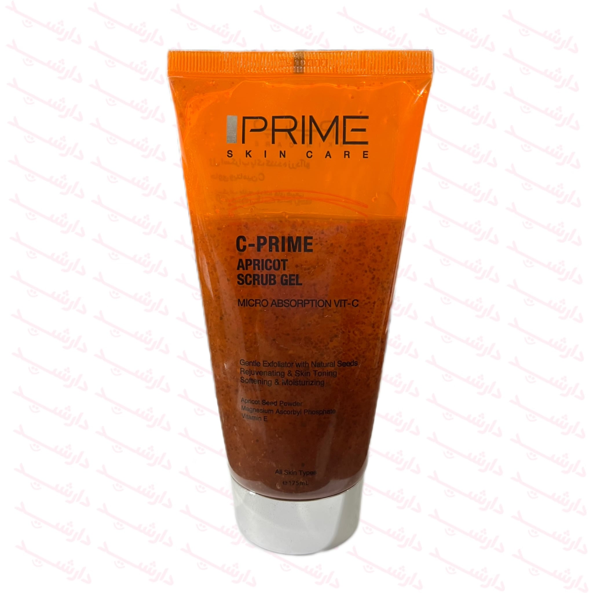 ژل اسکراب لایه بردار پوست پرایم مدل زردآلو