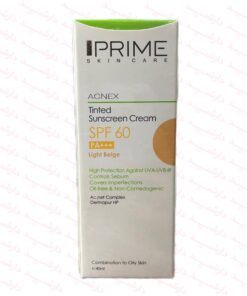 کرم ضد افتاب رنگی SPF60 پوست مختلط تا چرب فاقد چربی