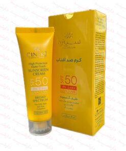 کرم ضد آفتاب سینره SPF50 مات فینیش بدون رنگ مناسب پوست چرب