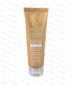 کرم ضد آفتاب سینره spf50 بژ طبیعی مناسب انواع پوست-2