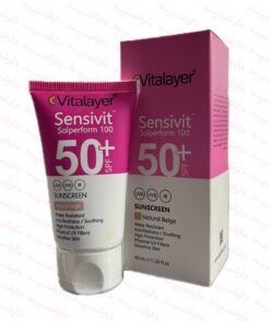 کرم ضد آفتاب رنگی (بژ طبیعی) SPF50 ویتالیر