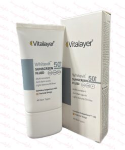 فلوئید ضد آفتاب spf50 بژ طبیعی مناسب پوست دارای لک