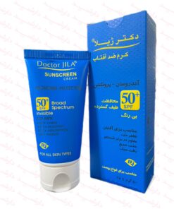 کرم ضد آفتاب آندروسان_پروتکشن دکتر ژیلا SPF50 بی رنگ برای آقایان مناسب انواع پوست