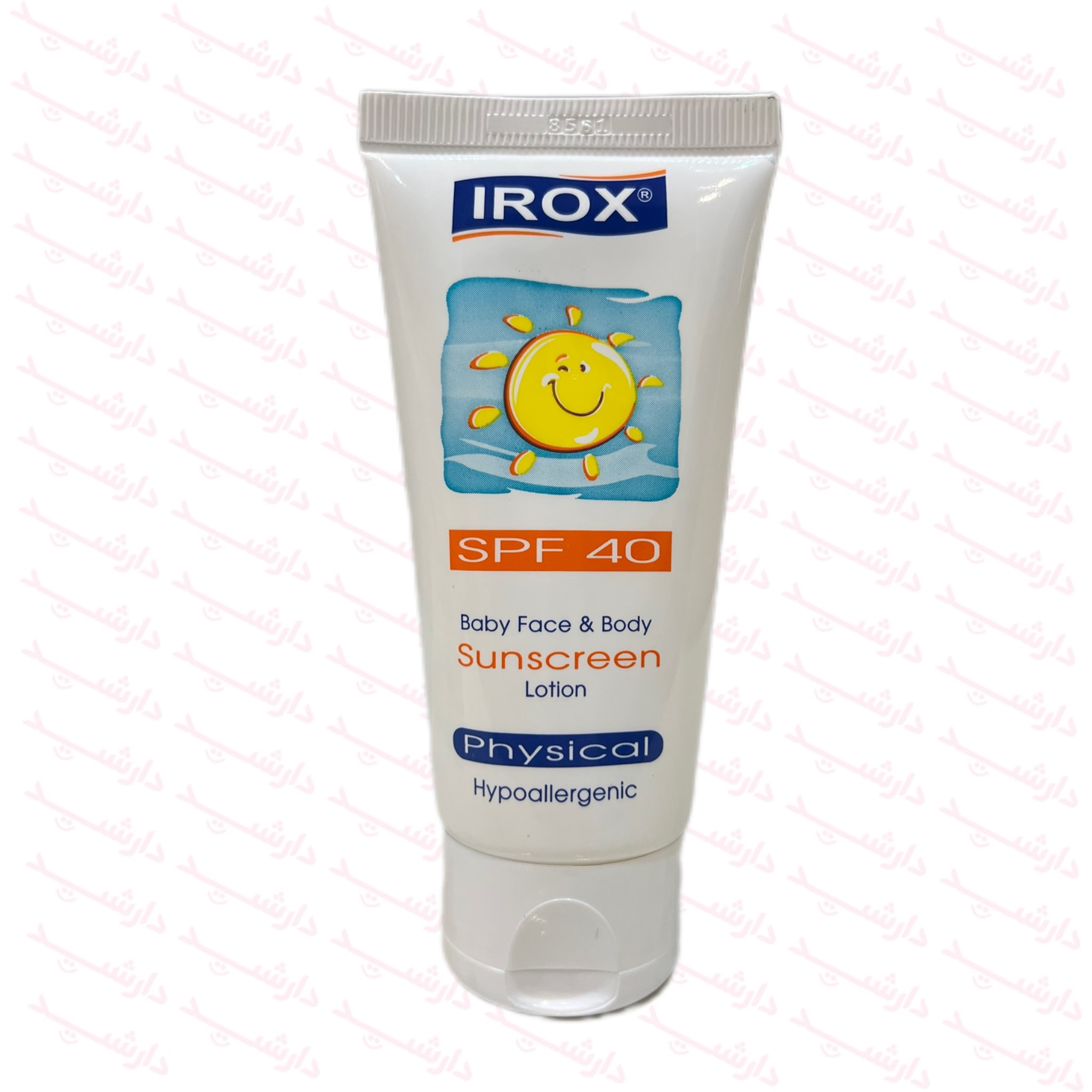 لوسیون ضد آفتاب بی رنگ آیروکس SPF40 مناسب کودک-2