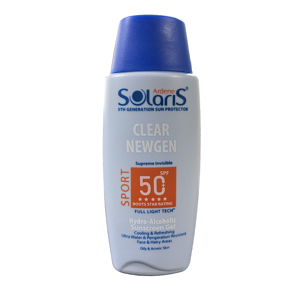 ژل ضد آفتاب آردن مدل Clear Newgen Sport با +SPF50 مناسب پوست های چرب و مستعد جوش بیرنگ حجم 100 میلی لیتر-2