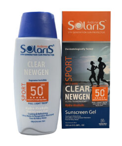 ژل ضد آفتاب آردن مدل Clear Newgen Sport با +SPF50 مناسب پوست های چرب و مستعد جوش بیرنگ حجم 100 میلی لیتر