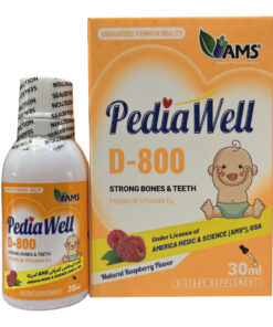 قطره خوراکی پدیاول د 800 واحد ای ام اس با طعم تمشک 30 میلی لیتر