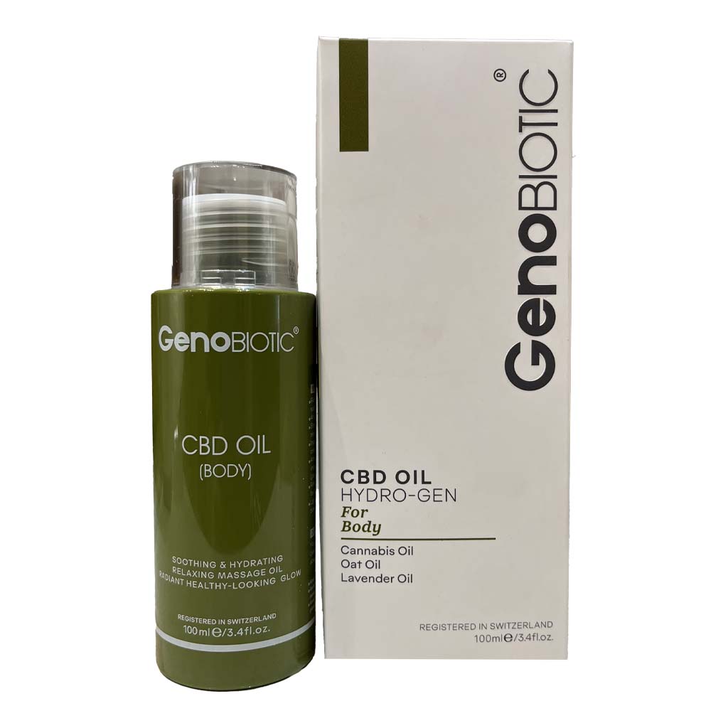 روغن رطوبت رسان CBD صورت و گردن ژنوبایوتیک 25 میلی لیتر
