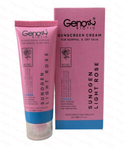 کرم ضد آفتاب رنگی ژنوبایوتیک SPF50 رز روشن مناسب پوست خشک و معمولی 50 میلی لیتر