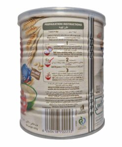 دستور استفاده سرلاک گندم و سیب همراه شیر نستله مناسب کودکان از پایان 7 ماهگی 400 گرم