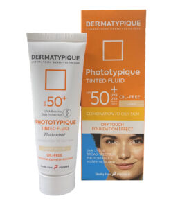 فلوئید ضد آفتاب درماتیپیک spf50 مناسب پوست چرب 50 میلی لیتر - رنگ روشن