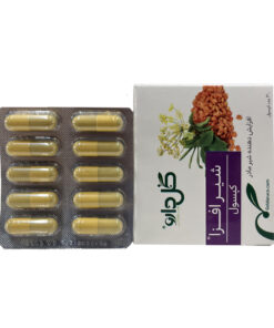 کپسول شیرافزا گل دارو بسته 30 عددی