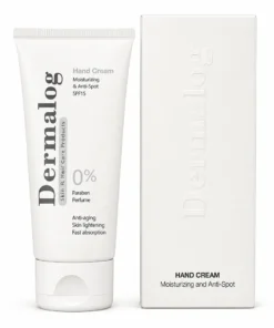 کرم مرطوب کننده دست حاوی ضد لک SPF15 درمالوگ 50 میلی لیتر با جعبه