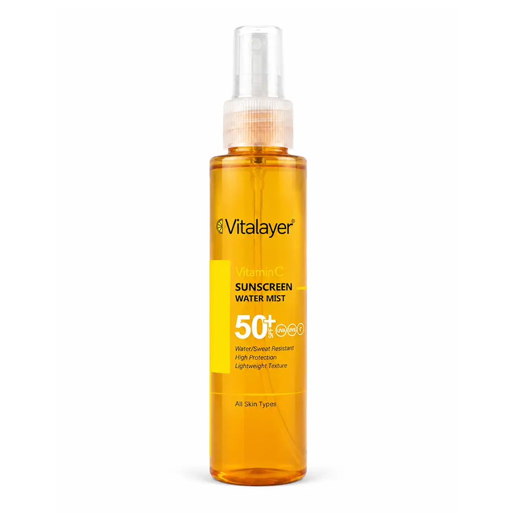 اسپری ضد آفتاب دو فاز ویتالیر با SPF50 دارای ویتامین سی حجم 150 میلی لیتر