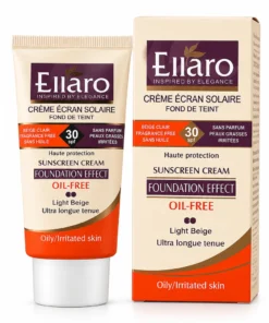 ضد آفتاب بژ روشن فاقد چربی SPF30 الارو 40 میلی لیتر با جعبه