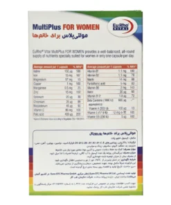 توضیحات کپسول مولتی پلاس بانوان یوروویتال 60 عددی