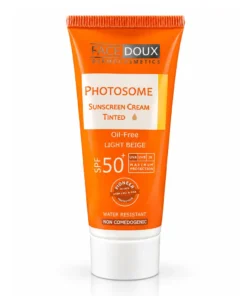 کرم ضد آفتاب رنگ بژ روشن فوتوزوم فیس دوکس SPF50 مخصوص پوست چرب 40 میلی لیتر