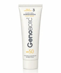 کرم ضدآفتاب رنگ روشن ژنوبایوتیک spf50 مناسب پوست چرب و مختلط 50 میلی لیتر