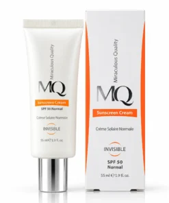 کرم ضد آفتاب نرمال بی رنگ SPF50 ام کيو 55 ميلی لیتر با جعبه
