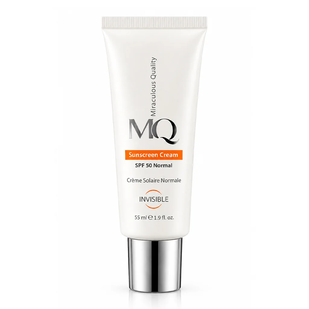 کرم ضد آفتاب نرمال بی رنگ SPF50 ام کيو 55 ميلی لیتر